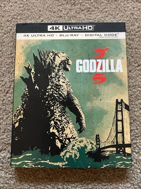 Godzilla 4K Ultra HD Movie - Teal & Black Cover Art